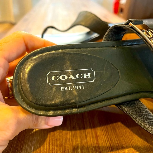Coach wedge sandals size 8 - Picture 4 of 5